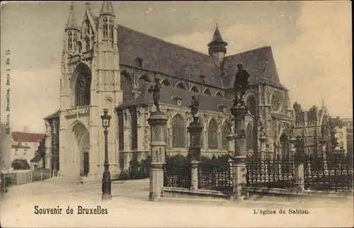 Ak Bruxelles Brüssel, Eglise du Sablon