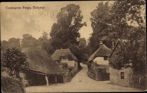 Ak Torquay Devon England, Cockington Forge