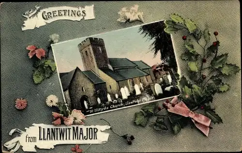 Passepartout Ak Llantwit Major Wales, St. Illtud's Church