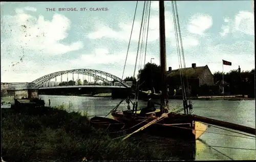 Ak St Olaves Norfolk England, Brücke