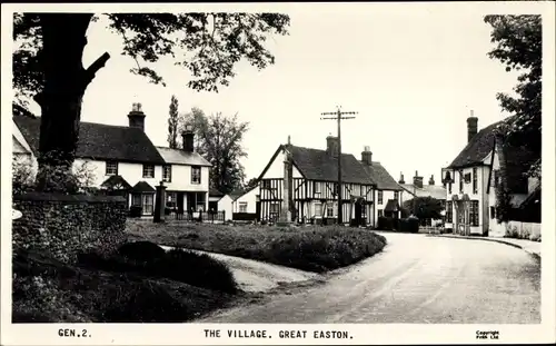Ak Great Easton Essex England, Dorf