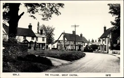 Ak Great Easton Essex England, Dorf