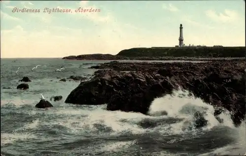 Ak Aberdeen Schottland, Girdieness Lighthouse