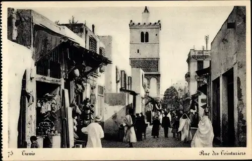 Ak Tunis Tunesien, Rue des Teinturiers