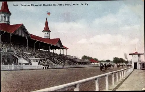 Ak Louisville Kentucky USA, Derby Day Races, Churchill Downs