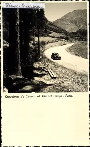 Ak Huancayo Peru, Autobahn von Tarma nach Chanchamayo