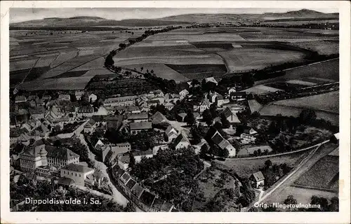 Ak Dippoldiswalde im Erzgebirge, Fliegeraufnahme