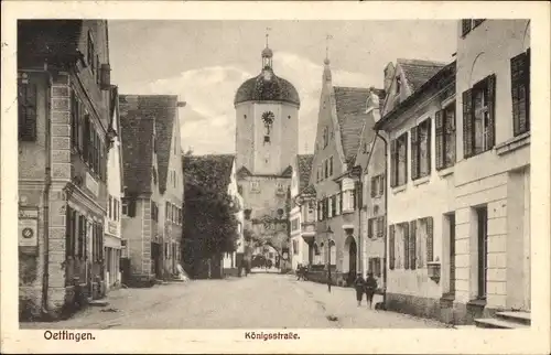 Ak Oettingen in Bayern, Königsstraße