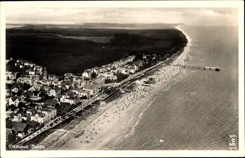 Ak Ostseebad Bansin Heringsdorf auf Usedom, Fliegeraufnahme