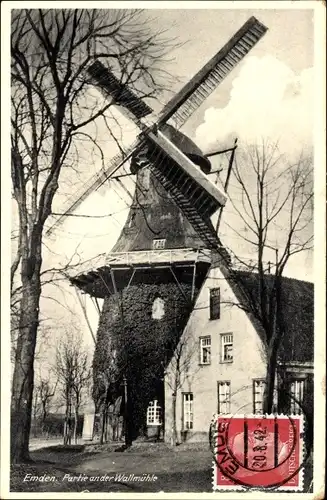 Ak Emden in Ostfriesland, Partie an der Wallmühle