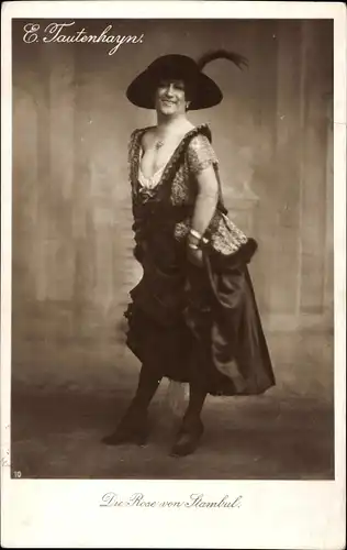 Ak Schauspielerin E. Tautenhayn, Szene aus Die Rose von Stambul