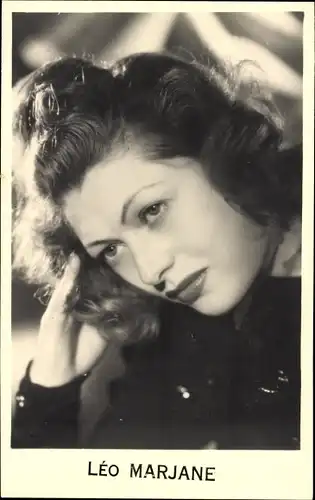 Ak Schauspielerin Leo Marjane, Portrait