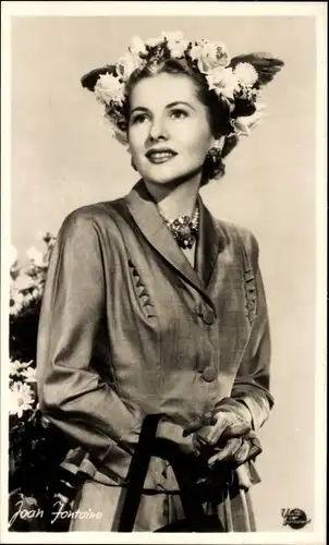 Ak Schauspielerin Joan Fontaine, Portrait