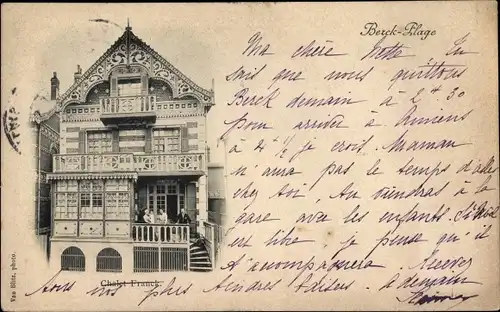 Ak Berck Plage Pas de Calais, Chalet Franck