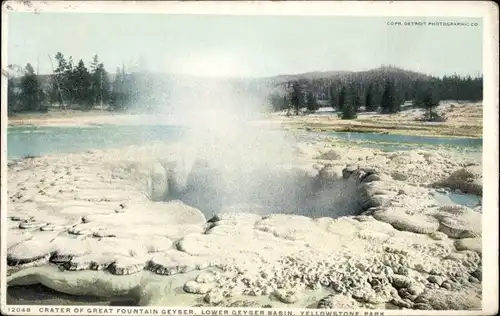 Ak Wyoming USA, Yellowstone-Nationalpark, Lower Geyser Basin, Krater