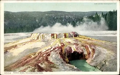 Ak Wyoming USA, Yellowstone-Nationalpark, Punch Bowl