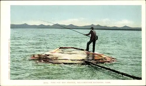 Ak Wyoming USA, Yellowstone-Nationalpark, Fish Pot Hot Springs