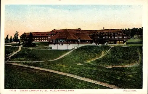 Ak Wyoming USA, Yellowstone-Nationalpark, Grand Canyon Hotel