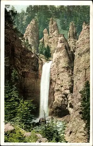 Ak Wyoming USA, Yellowstone-Nationalpark, Wasserfälle