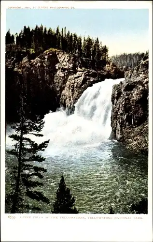 Ak Wyoming USA, Yellowstone-Nationalpark, Upper Falls