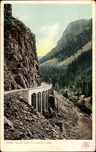 Ak Wyoming USA, Yellowstone-Nationalpark, Golden Gate