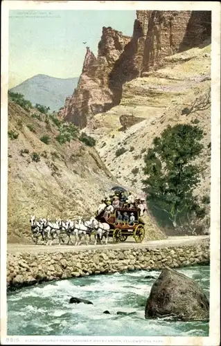 Ak Wyoming USA, Yellowstone-Nationalpark, Gardiner River Canyon