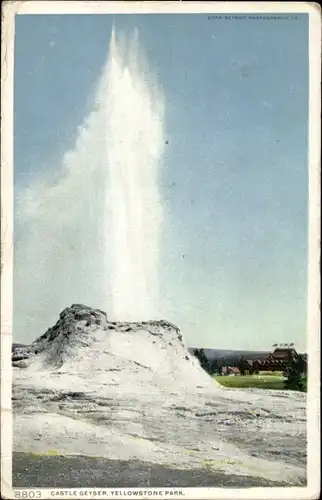 Ak Wyoming USA, Yellowstone-Nationalpark, Castle Geyser