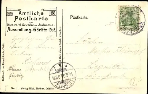 Ak Zgorzelec Görlitz Schlesien, Niederschlesische Gewerbe- und Industrie-Ausstellung 1905