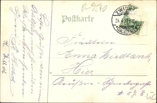 Ak Zwickau in Sachsen, Winter's Gasthof Zum Windberg, Marienthal, Allee