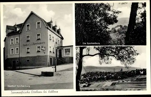 Ak Eitelborn Rheinland Pfalz, Gasthaus zur Sporkenburg, Inh. Fritz Knopp