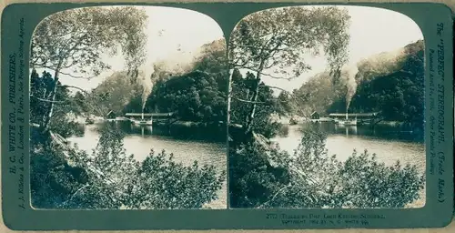 Stereofoto Schottland, Trossachs Pier, Loch Katrine