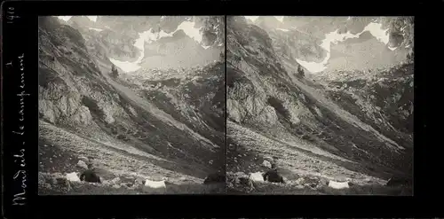 Stereo Foto Pyrénées Atlantiques ?, Mondeils ?, Gebirge