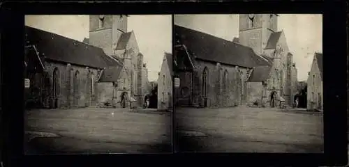 Stereo Foto Quimperlé Finistère, Kirche St. Michel, 1906