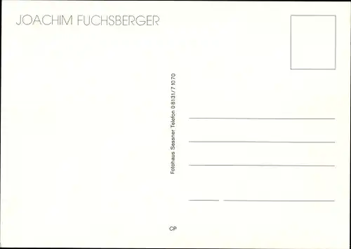 Ak Schauspieler Joachim Fuchsberger, Portrait, Autogramm