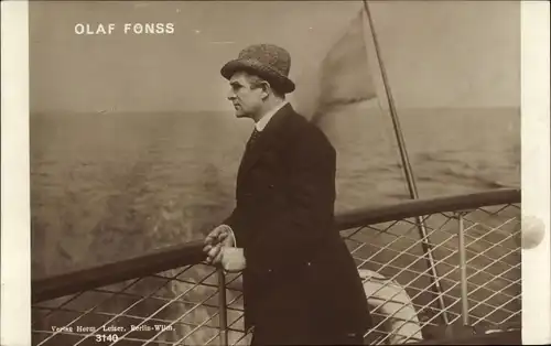 Ak Schauspieler Olaf Fonss, Portrait, Filmszene
