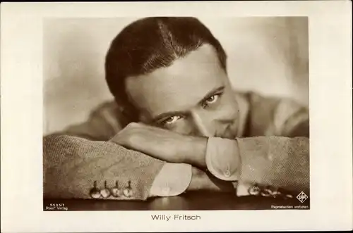Ak Schauspieler Willy Fritsch, Portrait, Ross Verlag 5505 1