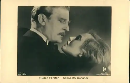 Ak Schauspieler Rudolf Forster, Schauspielerin Elisabeth Bergner, Portrait