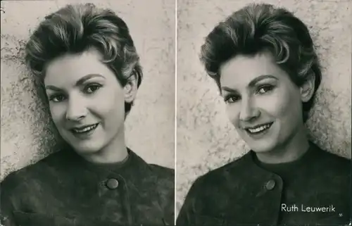 Ak Schauspielerin Ruth Leuwerik, Portrait