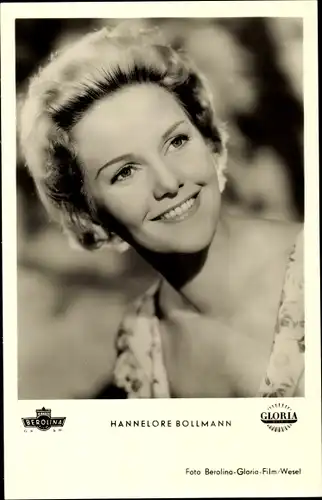 Ak Schauspielerin Hannelore Bollmann, Portrait, Autogramm