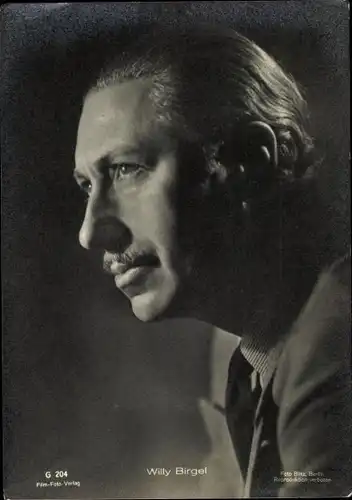 Ak Schauspieler Willy Birgel, Portrait, Profil, Film Foto Verlag G 204