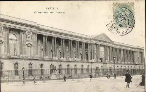 Ak Paris I Louvre, Colonnade du Louvre