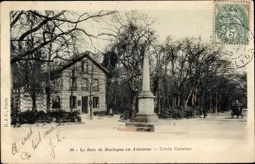 Ak Paris XVI, Bois de Boulogne, Croix Catelan