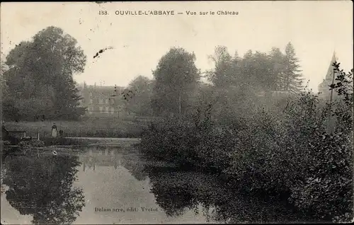 Ak Ouville-l'Abbaye Seine Maritime, Chateau