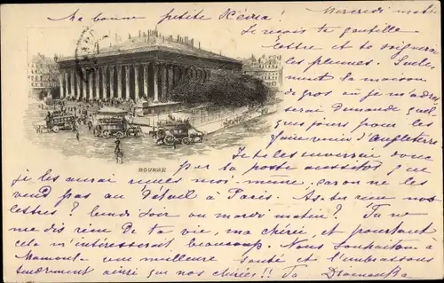 Litho Paris II Bourse, Börse