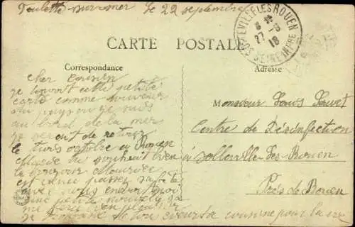 Ak Veulettes sur Mer Seine Maritime, Villen