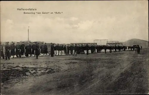 Ak Hellevoetsluis Südholland, Besatzung von Galen und Buffe