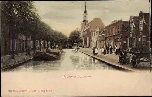 Ak Gouda Südholland Niederlande, Nieuwe Haven