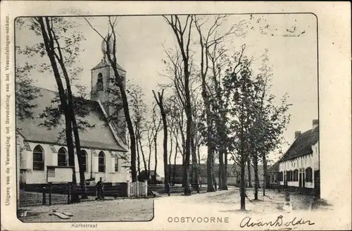 Ak Oostvoorne aan Zee Südholland, Kerkstraat