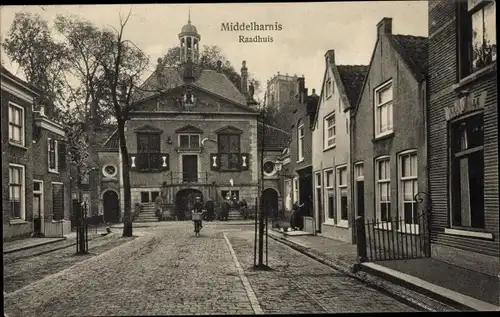 Ak Middelharnis Südholland, Rathaus