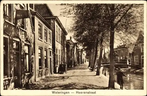 Ak Wateringen Südholland, Heerenstraat, Post